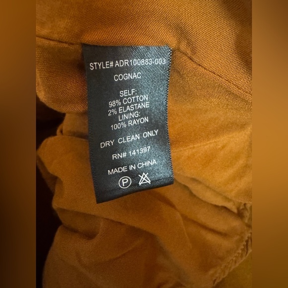 Astr The Label Ruched Flounce Shirtdress Long Sleeve Buttoned brown Small.  E32 - Picture 16 of 17